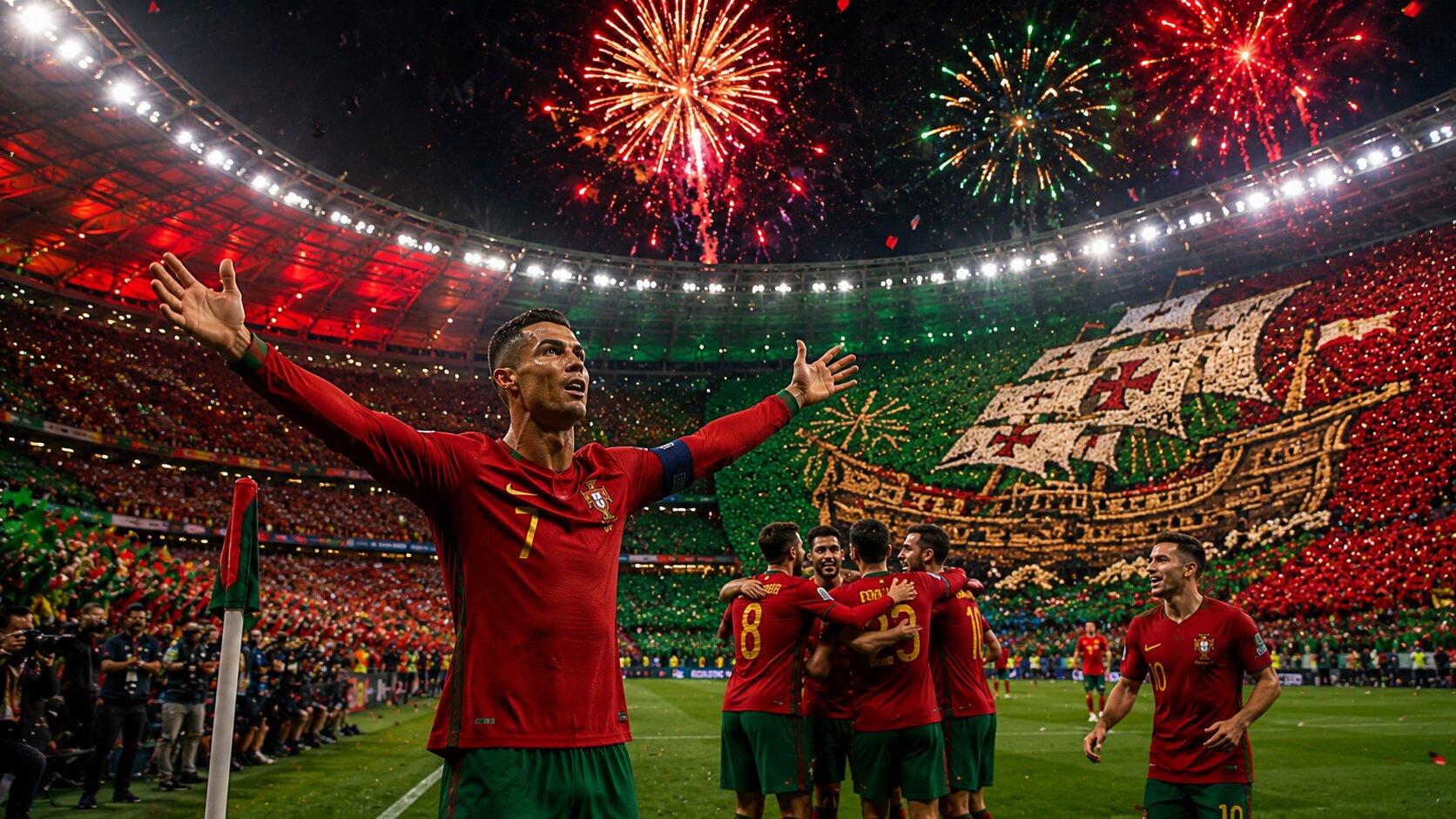 cristiano ronaldo makes world cup history - scores in six world cups