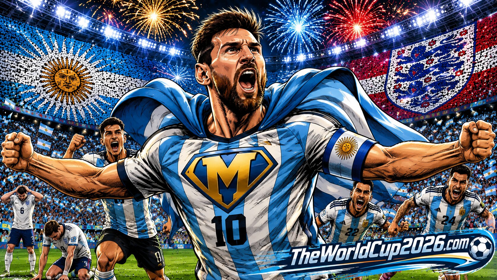 Argentina 2-1 England World Cup 2026 analysis video goals and highlights